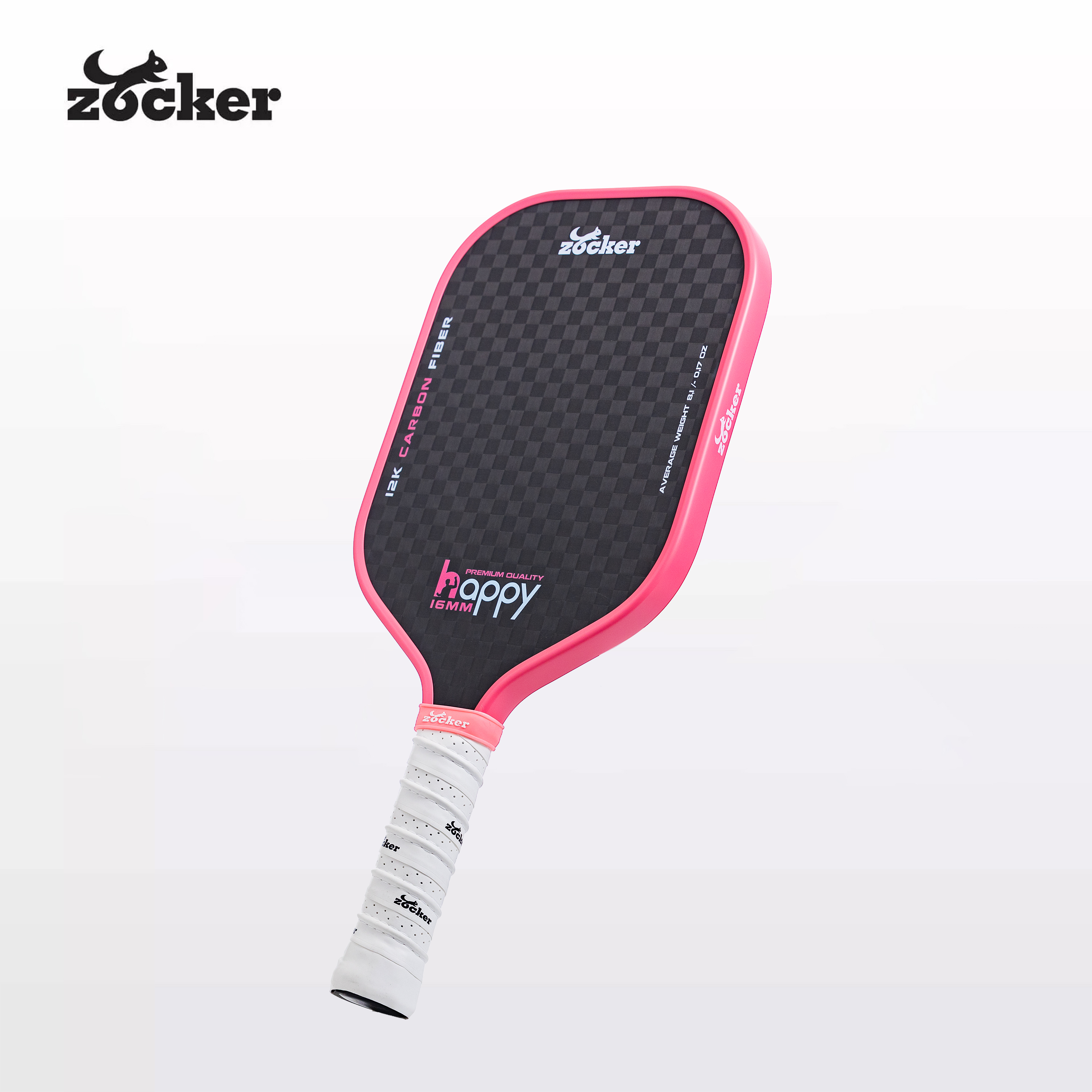 Vợt Pickleball Zocker Happy HP3 Premium Quality Pink